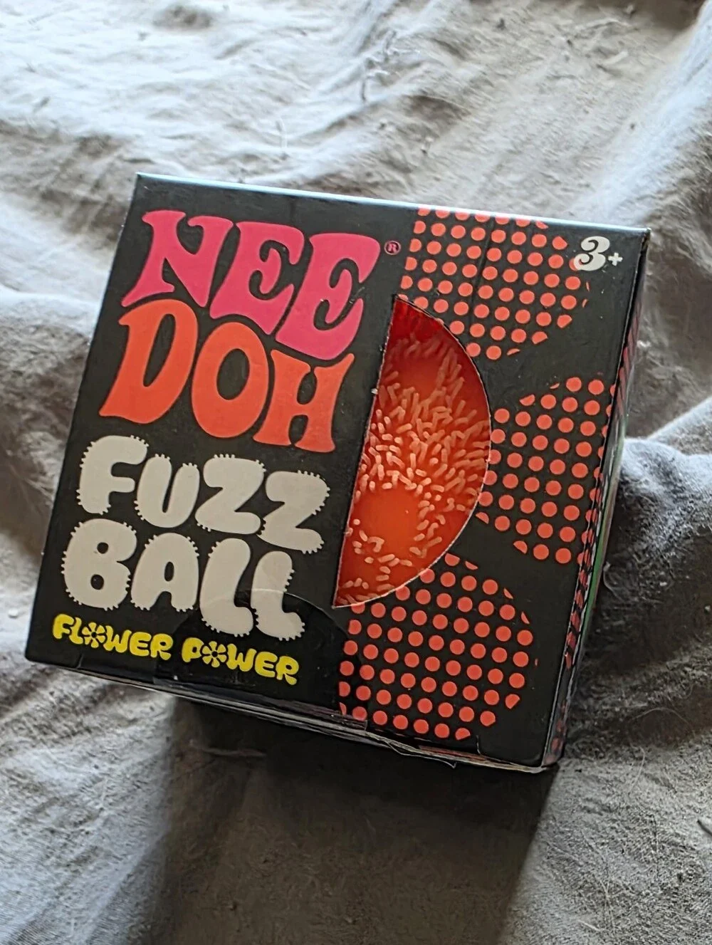 NeeDoh Fuzz Ball Flower Power - Orange - Picture 1 of 4